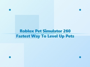 Mastering Pet Leveling in Roblox Pet Simulator 260